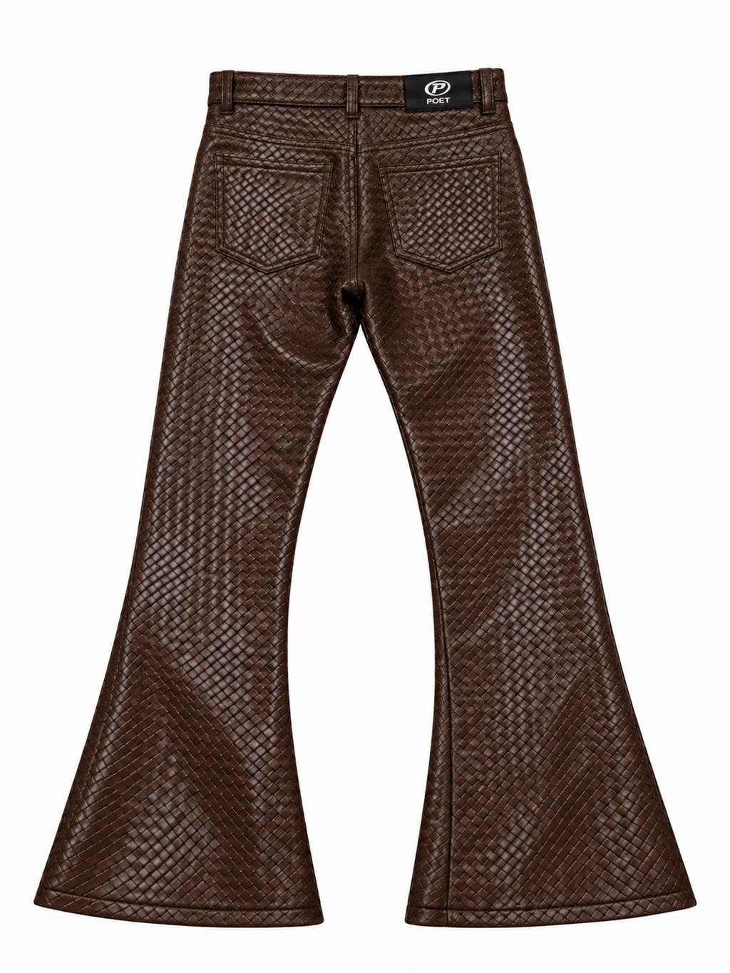 Poet' Interwoven Leather Pants