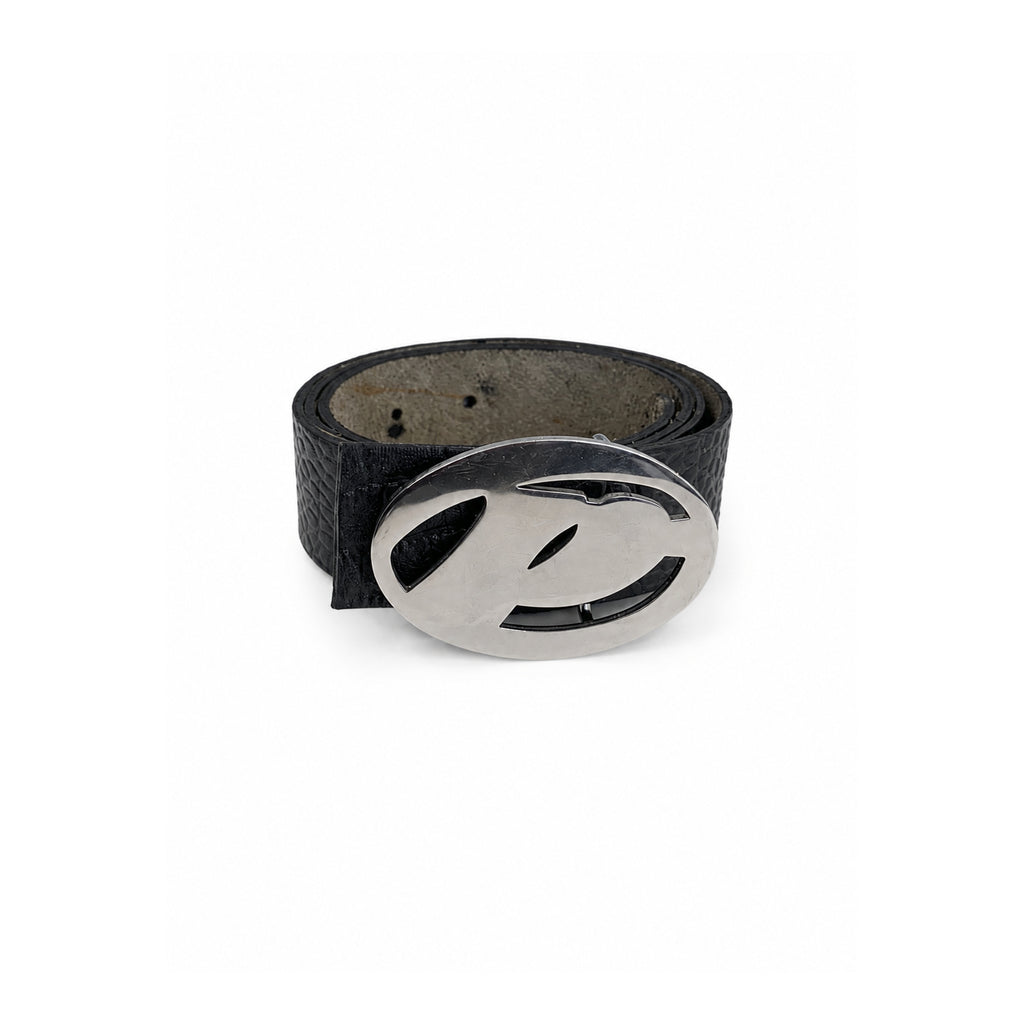 Poet Logo Buckle Black Belt