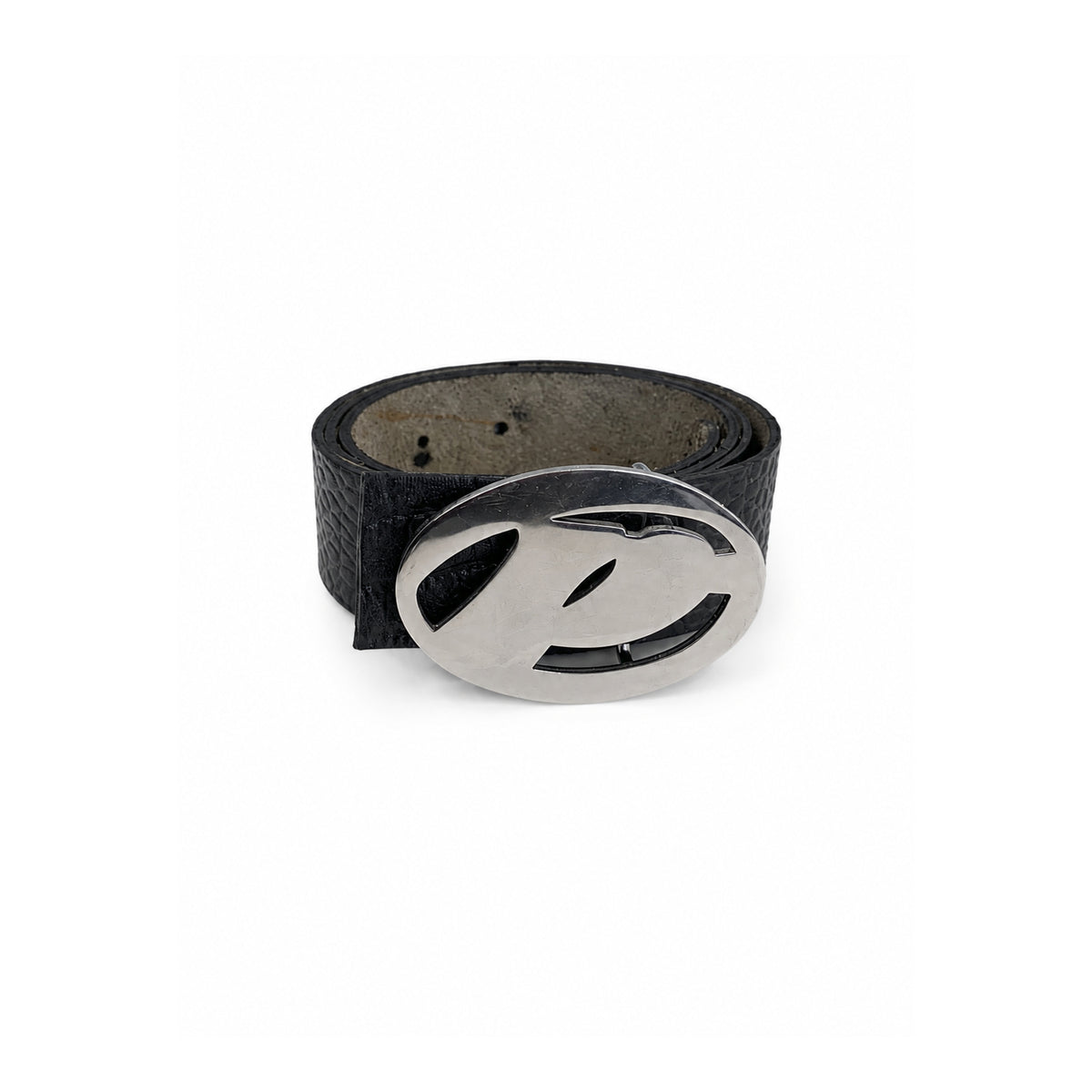 Poet Logo Buckle Black Belt