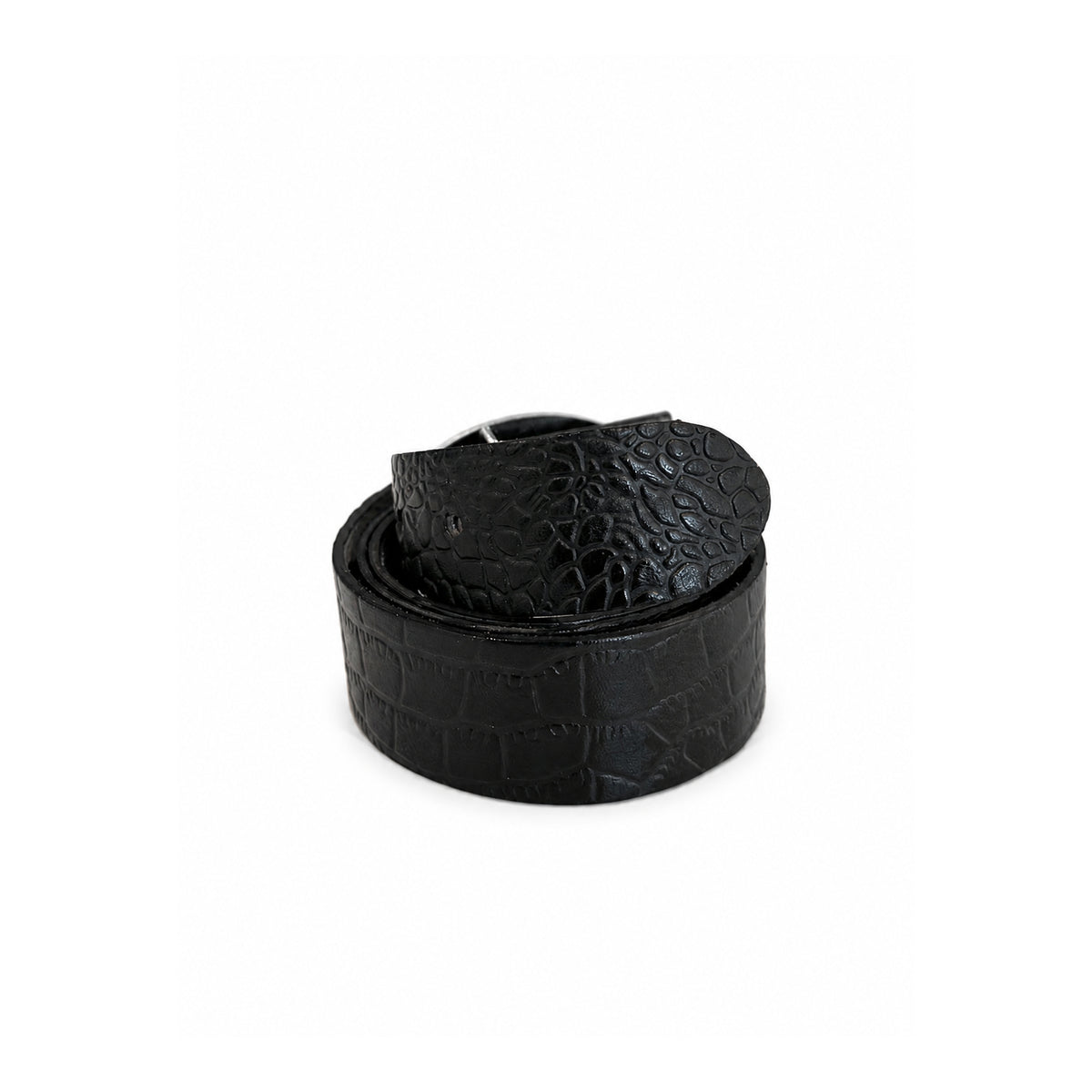 Poet Logo Buckle Black Belt