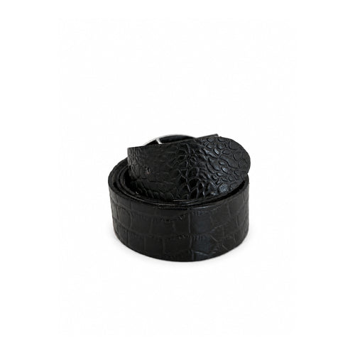 Poet Logo Buckle Black Belt