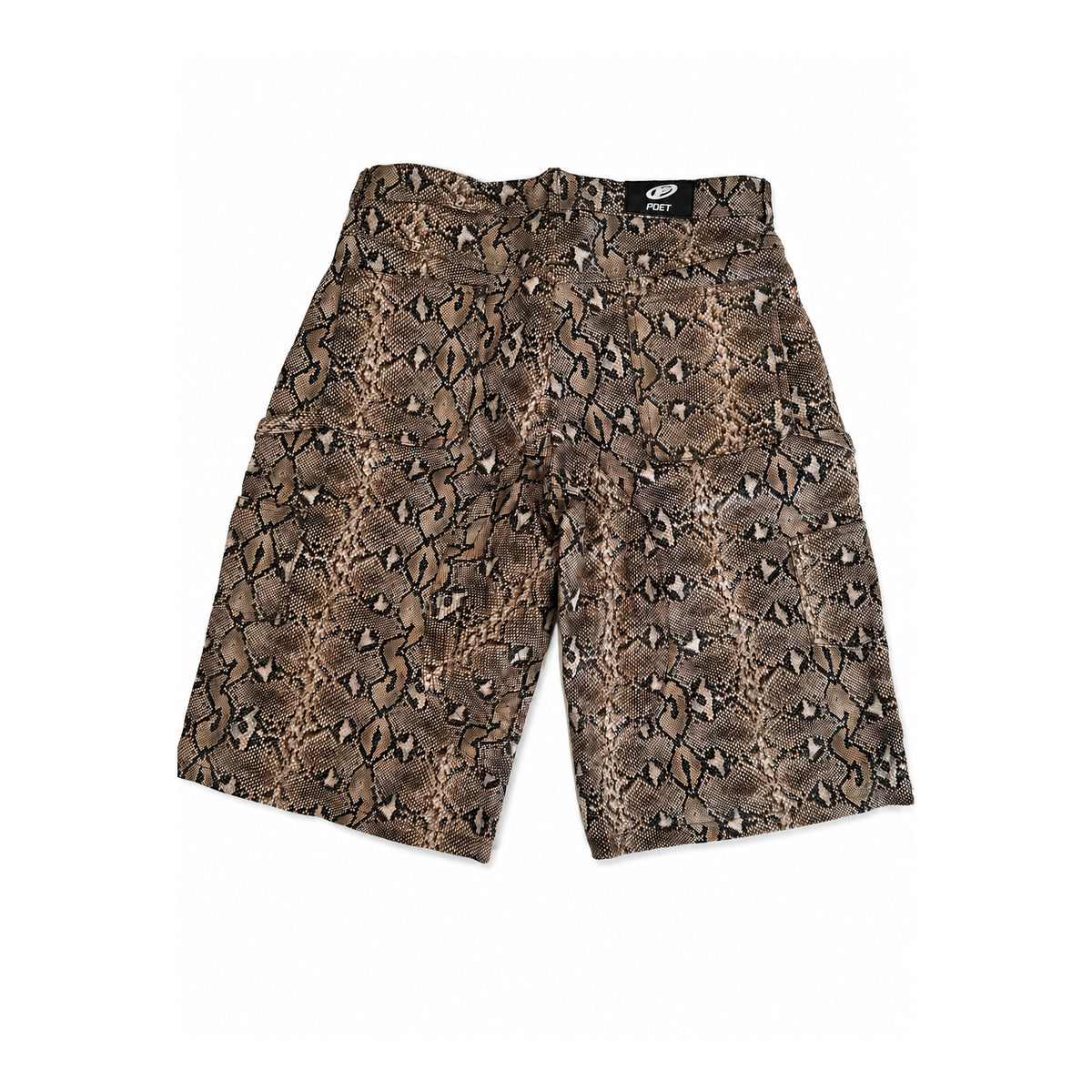 Poet' Brown Python Shorts