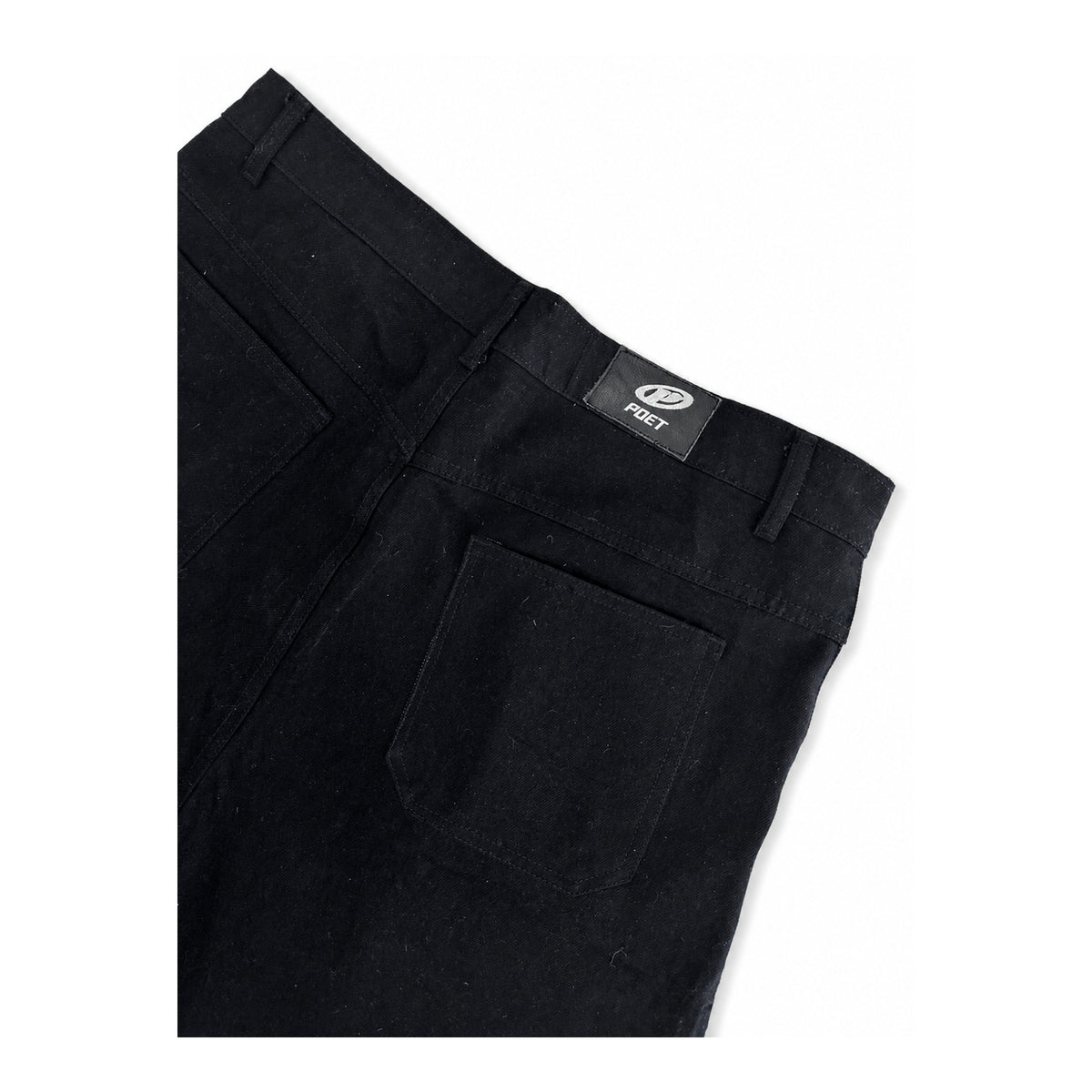 Poet' Pleated Black Shorts