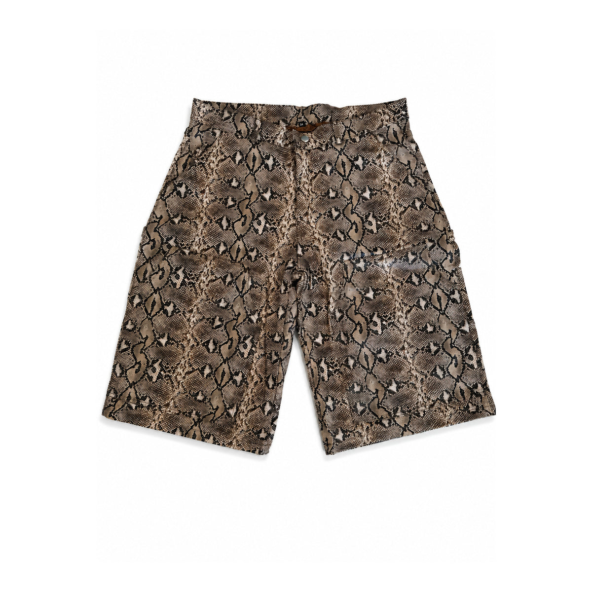 Poet' Brown Python Shorts