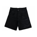 Poet' Pleated Black Shorts