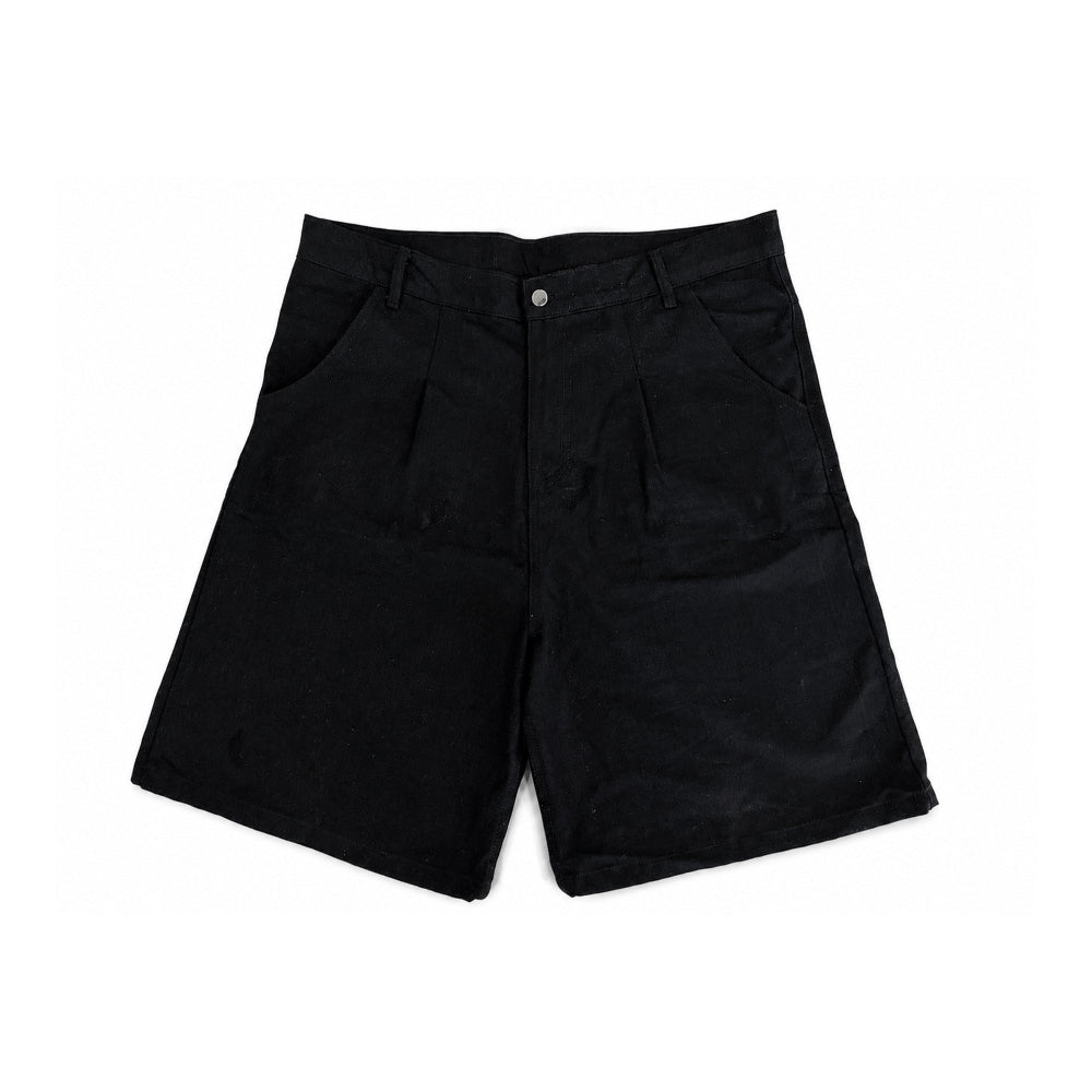 Poet' Pleated Black Shorts
