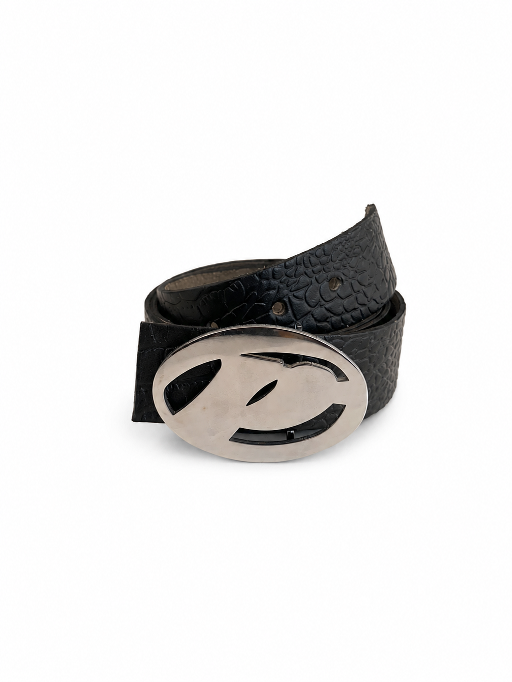 Poet Logo Buckle Black Belt