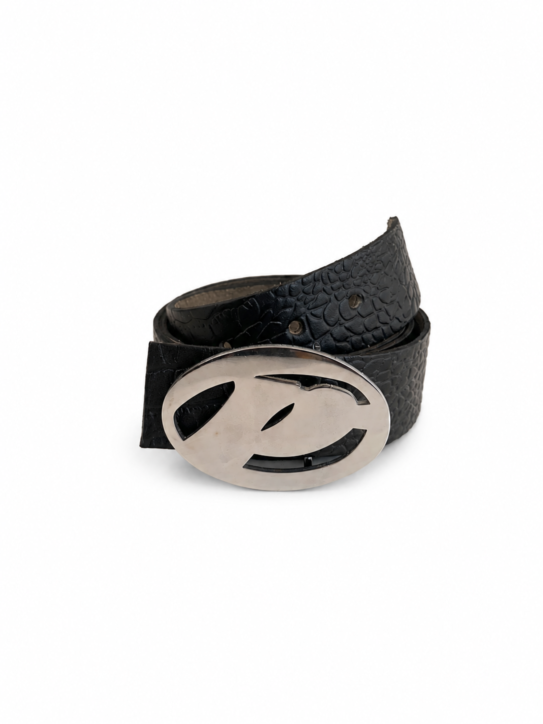 Poet Logo Buckle Black Belt