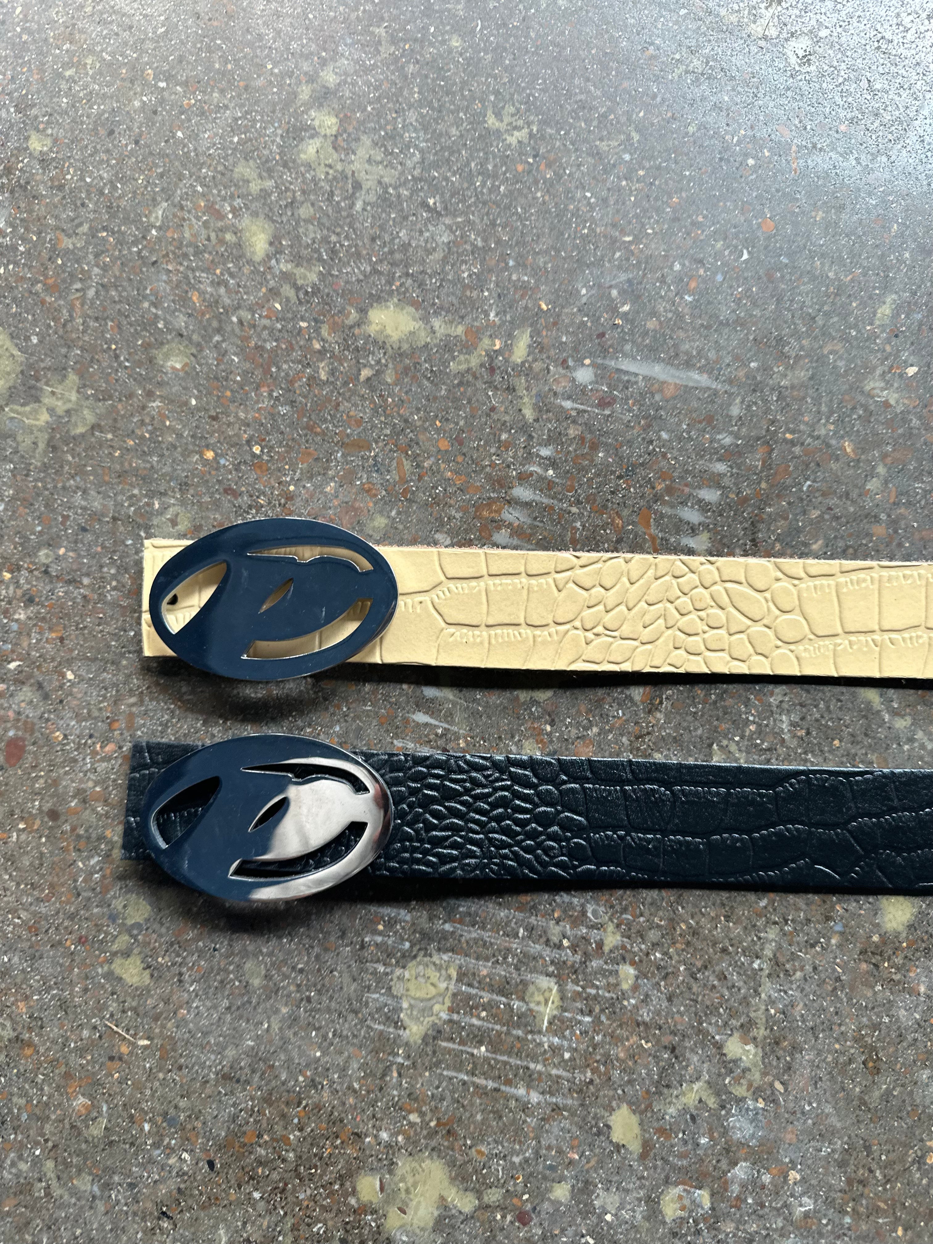 Poet Logo Buckle Black Belt