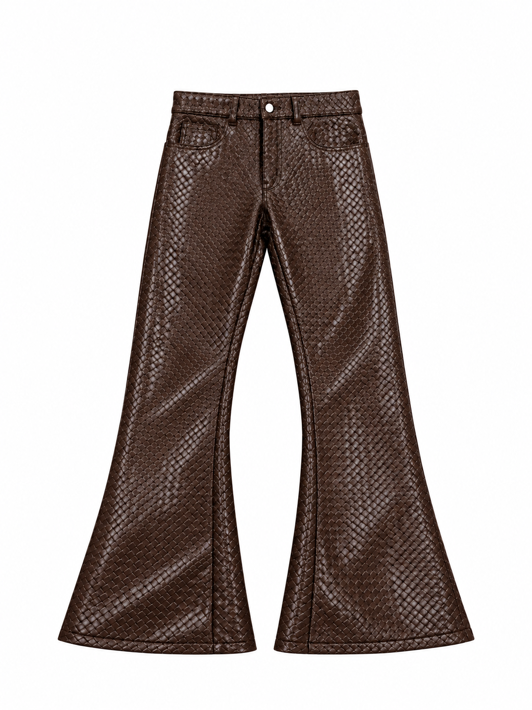 Poet' Interwoven Leather Pants