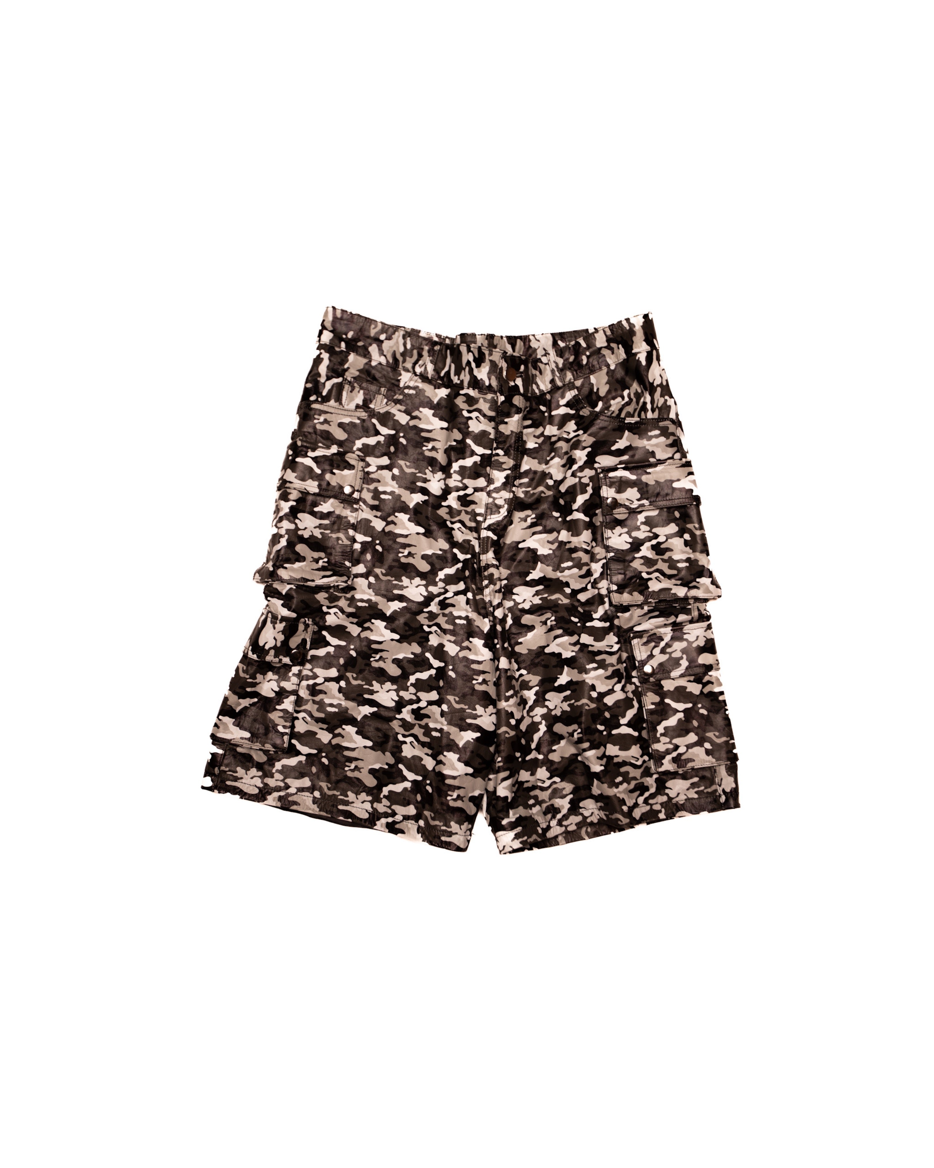 Snow Camouflage Cargo Shorts