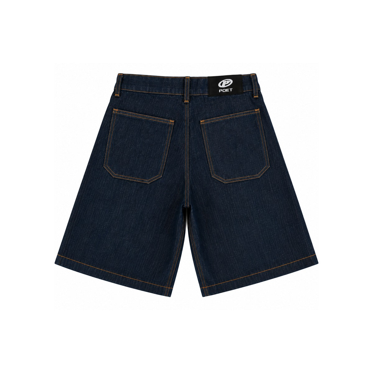Poet' Raw Denim Pleated Shorts