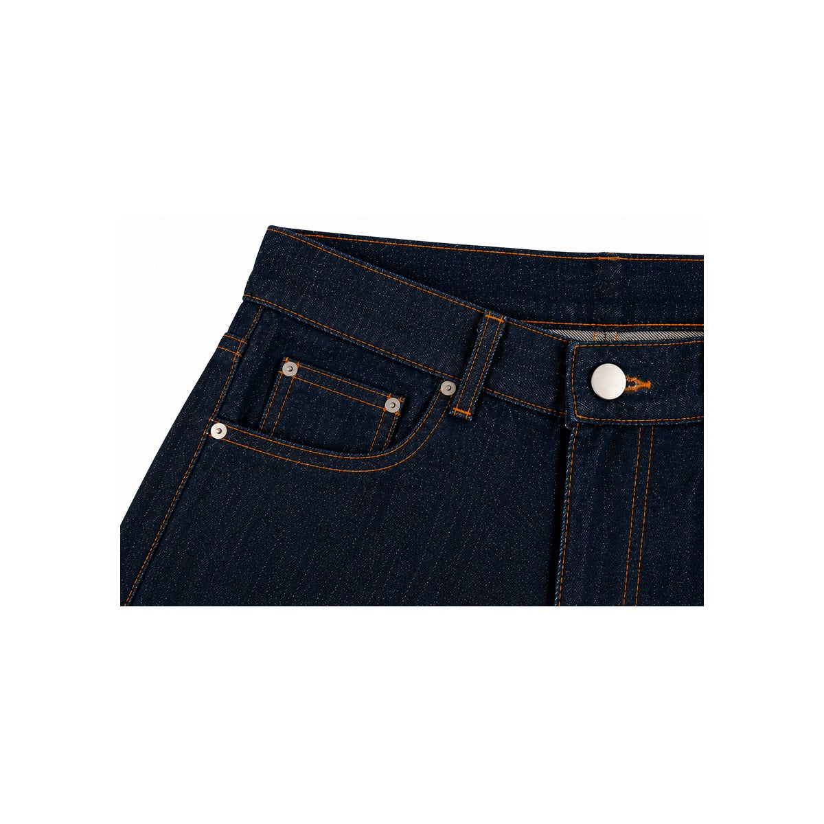Poet' Raw Denim Pleated Shorts